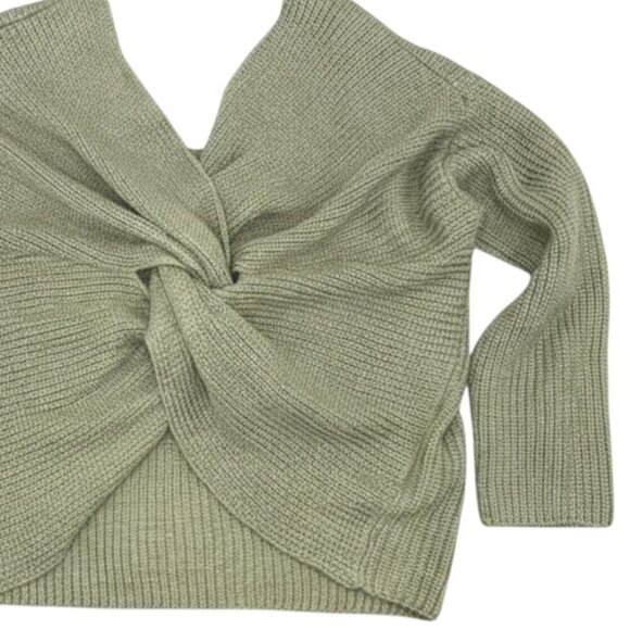 ASTR The Label Sweater Olive Green Twist Back Size XL - Picture 3 of 13